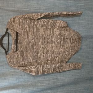 American Eagle loose black and white pullover sweater